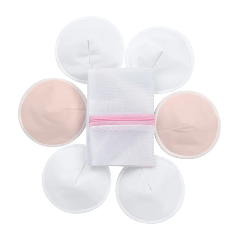 Organic Bamboo Nursing Breast Pads Reusable Nursing Pads Washable Breastfeeding Nipple Pad Nipplecovers for Breast Feeding