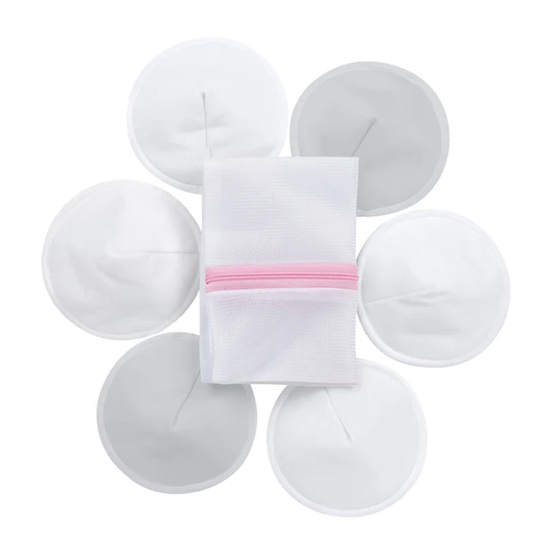 Organic Bamboo Nursing Breast Pads Reusable Nursing Pads Washable Breastfeeding Nipple Pad Nipplecovers for Breast Feeding