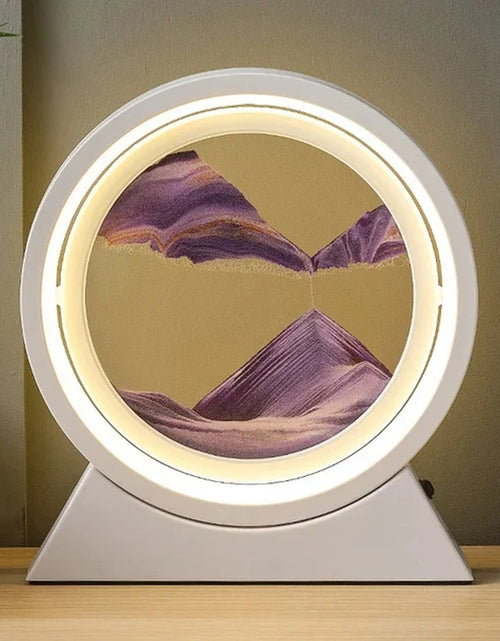 Load image into Gallery viewer, LED Light Creative Quicksand Table Lamp Moving Sand Art Picture 3D Hourglass Deep Sea Sandscape Bedroom Lamp for Home Decor Gift
