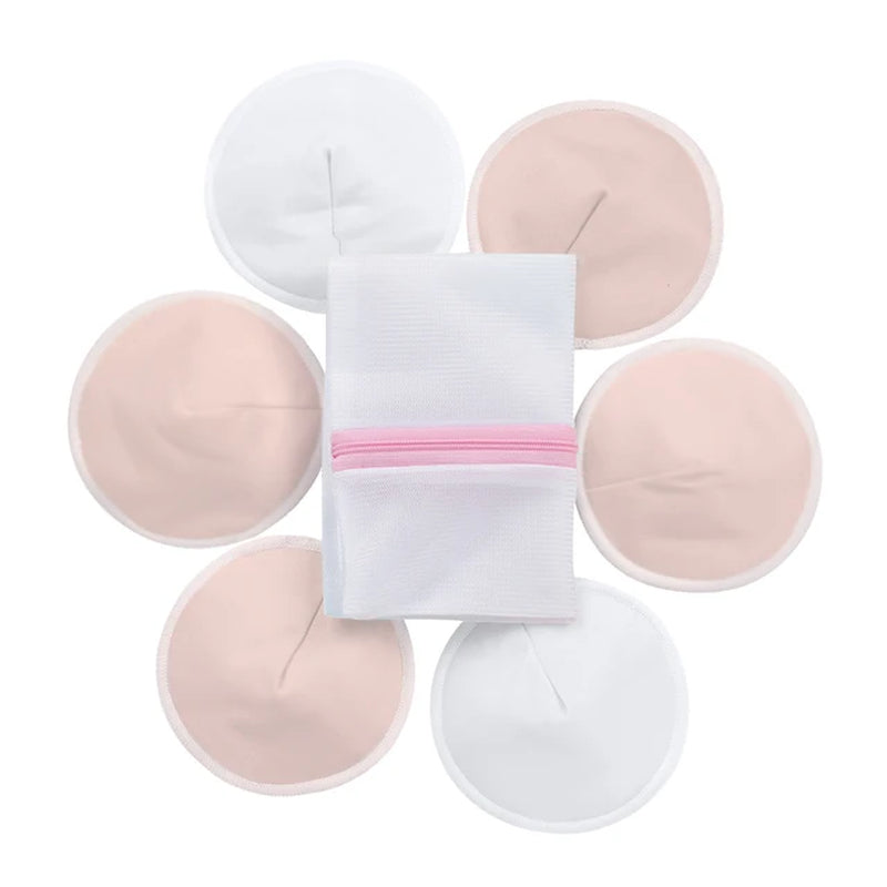 Organic Bamboo Nursing Breast Pads Reusable Nursing Pads Washable Breastfeeding Nipple Pad Nipplecovers for Breast Feeding