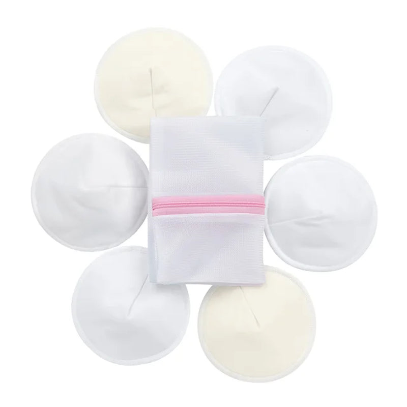 Organic Bamboo Nursing Breast Pads Reusable Nursing Pads Washable Breastfeeding Nipple Pad Nipplecovers for Breast Feeding