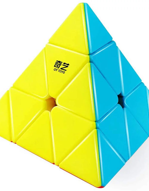 Load image into Gallery viewer, QYTOYS Qiming Pyramid Speed Cube Stickerless Triangle Cube 3X3 Puzzle
