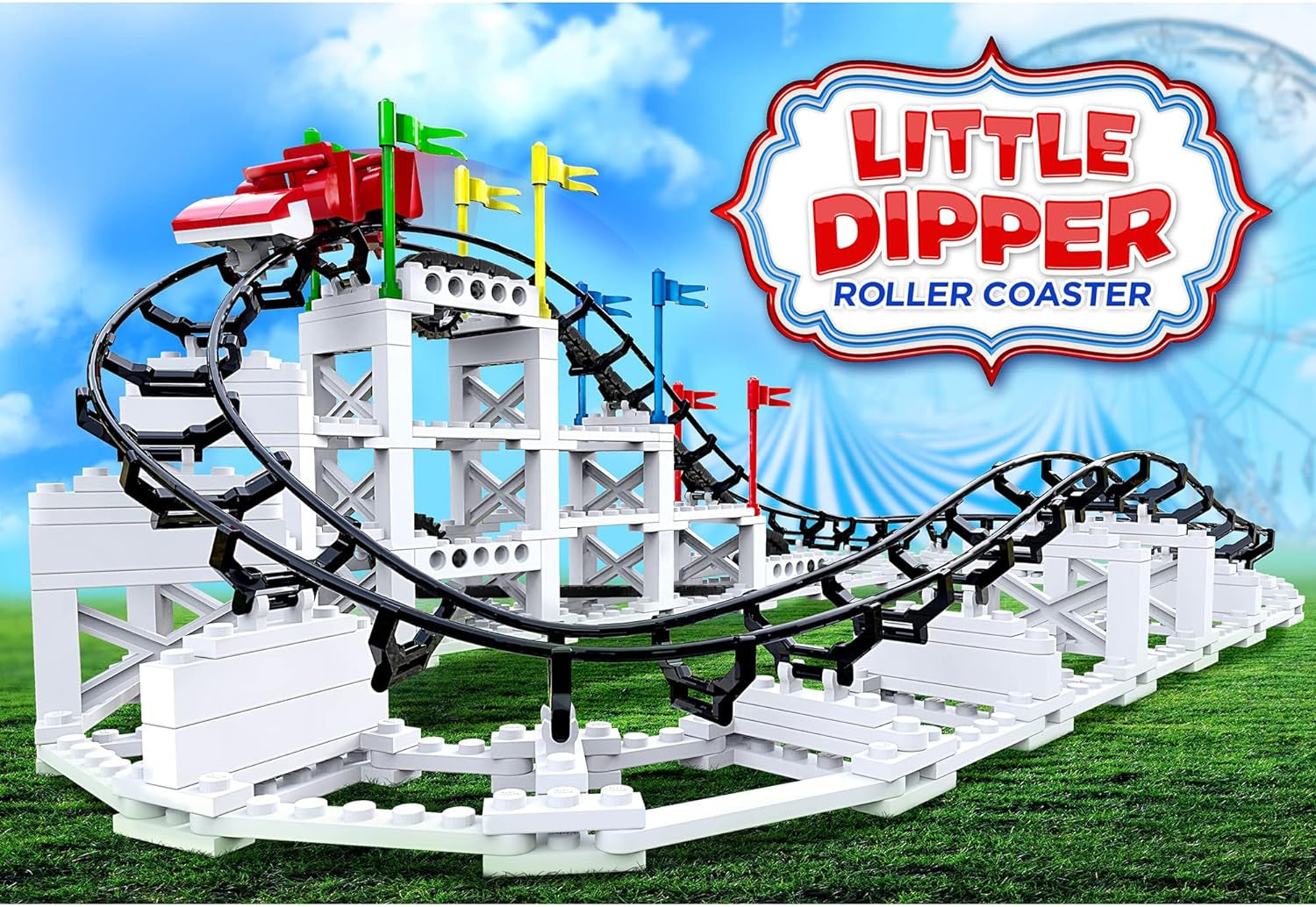 : Little Dipper - 324 Pcs, Building Brick Set, Gravity Powered Roller Coaster Model, Promotes STEM Learning