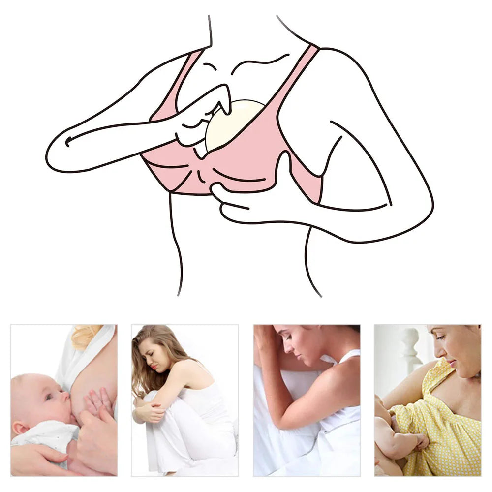 Organic Bamboo Nursing Breast Pads Reusable Nursing Pads Washable Breastfeeding Nipple Pad Nipplecovers for Breast Feeding