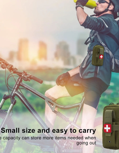 Load image into Gallery viewer, MOLLE Pouches IFAK First Aid Pouch Mini Trauma Outdoor Survival Travel Camping Hiking Hunting Household Emergency First Aid Kit
