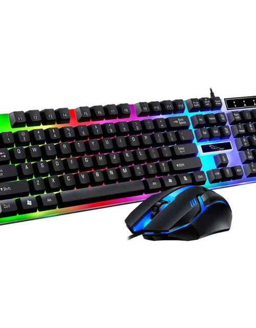 Load image into Gallery viewer, RGB Gaming Keyboard Gamer Keyboard and Mouse Kit Wired Mechanical Keyboard Gaming Keyboard and Mouse Combo for Windows PC Gamers
