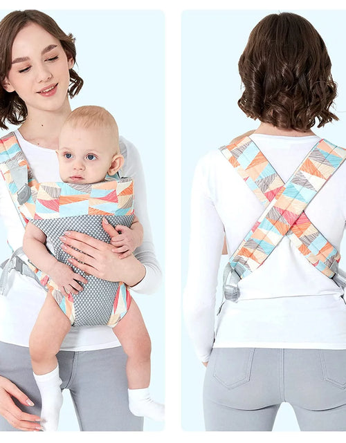 Load image into Gallery viewer, Baby Carrier, 4-In-1 Colorful Baby Carrier, Front and Back Baby Sling with Adjustable Holder
