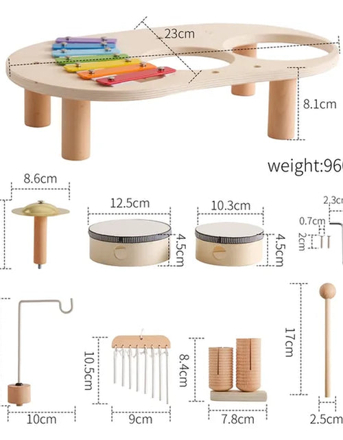 Load image into Gallery viewer, Baby Wooden Montessori Toys Playing House Afternoon Tea Set Model Puzzle Toys for Baby Birthday Toy Numbers Blocks Learning Toy
