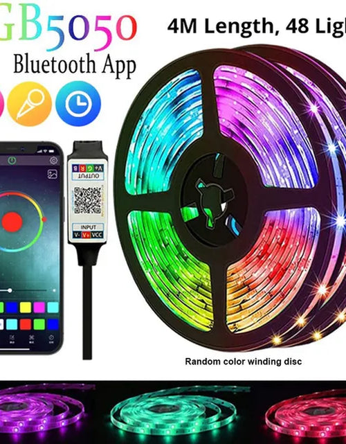 Load image into Gallery viewer, Background Atmosphere Light Strips 5050Rgb Color Bluetooth 5V Light Set TV Bedside Bar Atmosphere Light
