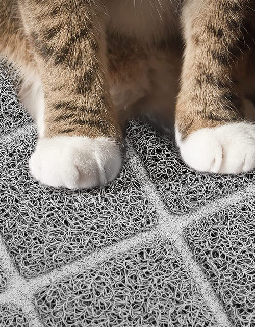 Load image into Gallery viewer, Premium Cat Litter Mat, Litter Box Mat with Non-Slip and Waterproof Backing, Litter Trapping Mat Soft on Kitty Paws and Easy to Clean, Cat Mat Traps Litter from Box
