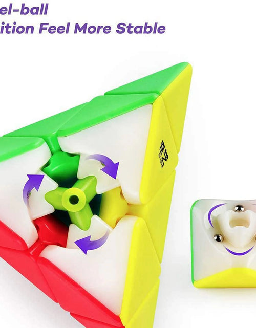 Load image into Gallery viewer, QYTOYS Qiming Pyramid Speed Cube Stickerless Triangle Cube 3X3 Puzzle
