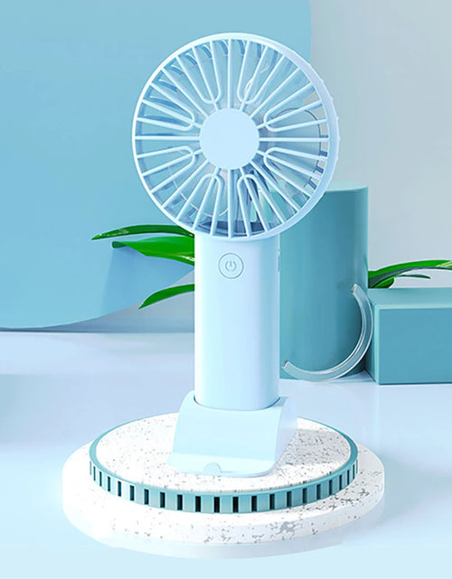 Load image into Gallery viewer, Mini Portable Fans Handheld USB Rechargeable Fan Mini Desktop Air Cooler Outdoor Fan Cooling Travel Hand Fans Ventilation Fan
