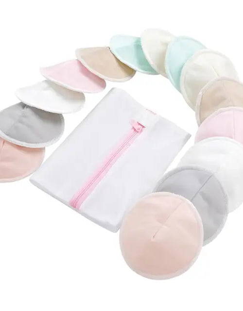 Load image into Gallery viewer, Organic Bamboo Nursing Breast Pads Reusable Nursing Pads Washable Breastfeeding Nipple Pad Nipplecovers for Breast Feeding
