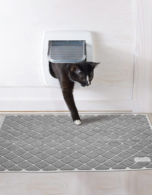 Load image into Gallery viewer, Premium Cat Litter Mat, Litter Box Mat with Non-Slip and Waterproof Backing, Litter Trapping Mat Soft on Kitty Paws and Easy to Clean, Cat Mat Traps Litter from Box
