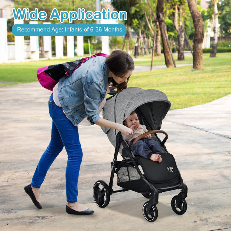 High Landscape Baby Stroller with Easy One-Hand Fold Design