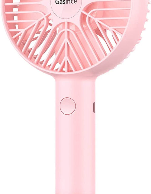 Load image into Gallery viewer, Handheld Fan Mini Fan,Small Personal Portable Fan, USB Desk Fan,Rechargeable Eyelash Fan for Makeup,8-13Hours Operated Small Makeup Eyelash Fan for Women Girls Outdoor and Indoor (Pink)
