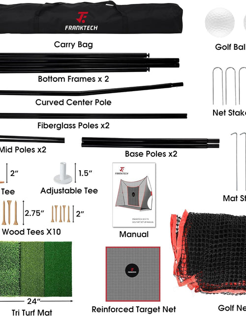 Load image into Gallery viewer, Golf Hitting Net Heavy Duty Golf Practice Net for Backyard Driving Golf Net with High Impact Chipping Hitting Target Golf Driving Practice Net Include Carry Bag Golf Balls for Indoor Outdoor
