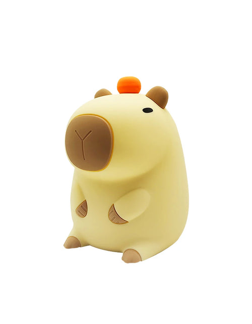 Load image into Gallery viewer, Capybara Silicone Night Light Cute Panda Rechargeable Adjustable Brightness Timing Rechargeable Sleep Nightlights for Kids Room
