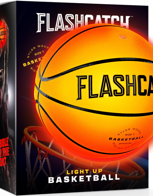 Load image into Gallery viewer, Light up Basketball - Glow in the Dark Basketball - NO 7 - Sports Gifts for Boys &amp; Girls 8-12+ Year Old - Kids &amp; Teens Gift Ideas - Cool Boy Toys Glowing Ball Night Activity
