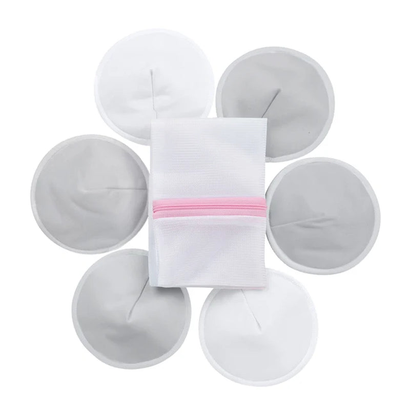 Organic Bamboo Nursing Breast Pads Reusable Nursing Pads Washable Breastfeeding Nipple Pad Nipplecovers for Breast Feeding