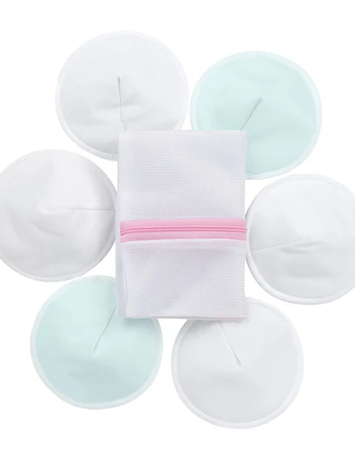 Load image into Gallery viewer, Organic Bamboo Nursing Breast Pads Reusable Nursing Pads Washable Breastfeeding Nipple Pad Nipplecovers for Breast Feeding
