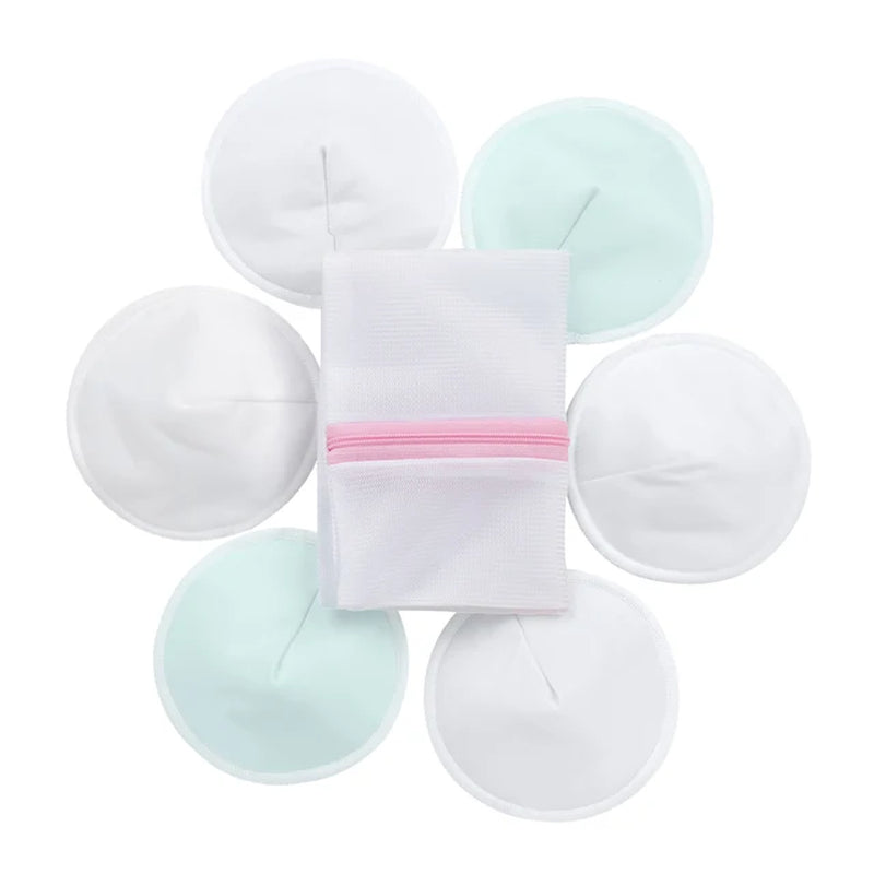 Organic Bamboo Nursing Breast Pads Reusable Nursing Pads Washable Breastfeeding Nipple Pad Nipplecovers for Breast Feeding