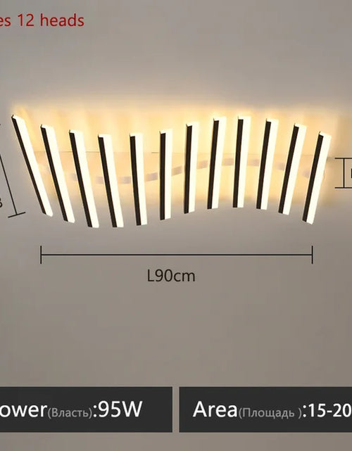 Load image into Gallery viewer, Modern Living Room Lamps Ceiling Light Interior Decoration for Home House Led Lamps for Bedrooms Linear Ceiling Light Home Lamp
