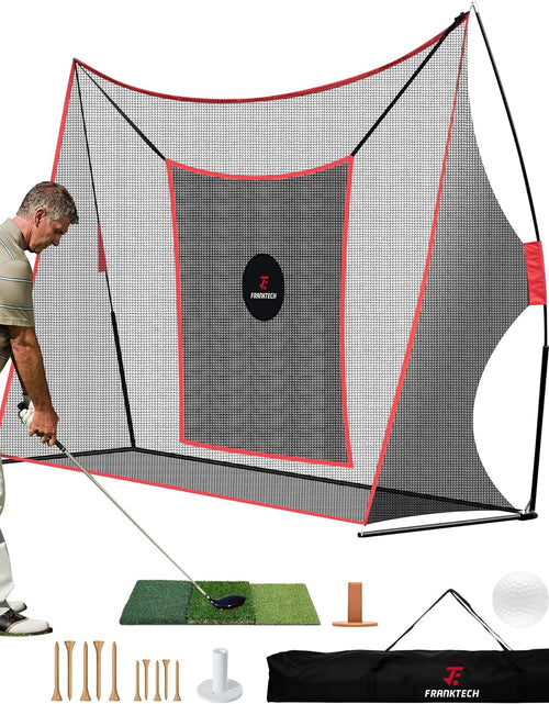 Load image into Gallery viewer, Golf Hitting Net Heavy Duty Golf Practice Net for Backyard Driving Golf Net with High Impact Chipping Hitting Target Golf Driving Practice Net Include Carry Bag Golf Balls for Indoor Outdoor
