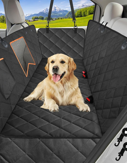 Load image into Gallery viewer, Dog Car Seat Cover for Back Seat, 100% Waterproof Dog Car Hammock with Mesh Window, Anti-Scratch Nonslip Durable Soft Pet Dog Seat Cover for Cars Trucks and SUV
