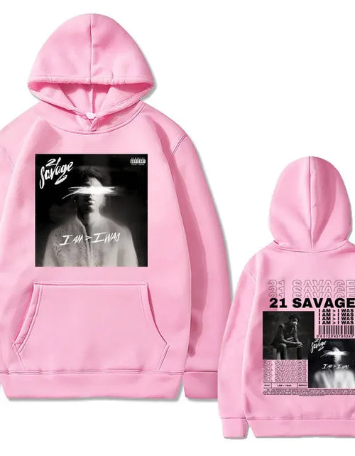 Load image into Gallery viewer, Rapper 21 Savage I Am I Was Music Album Graphics Hoodie Men Hip Hop Vintage Oversized Sweatshirts Male Fleece Hoodies Streetwear
