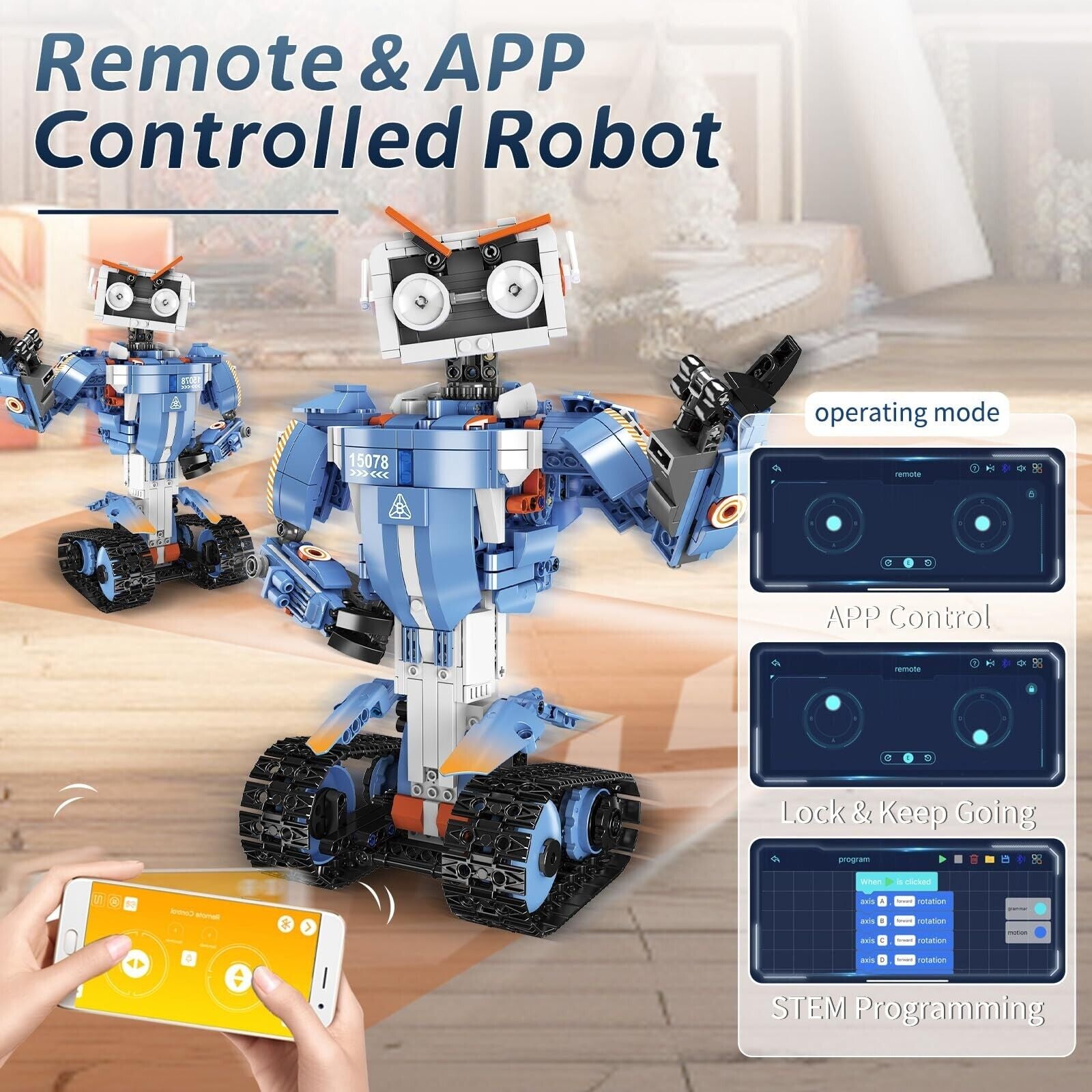 Robot Building STEM Toys: 5 in 1 STEM Projects for Kids Ages 8-12, Remote & A...