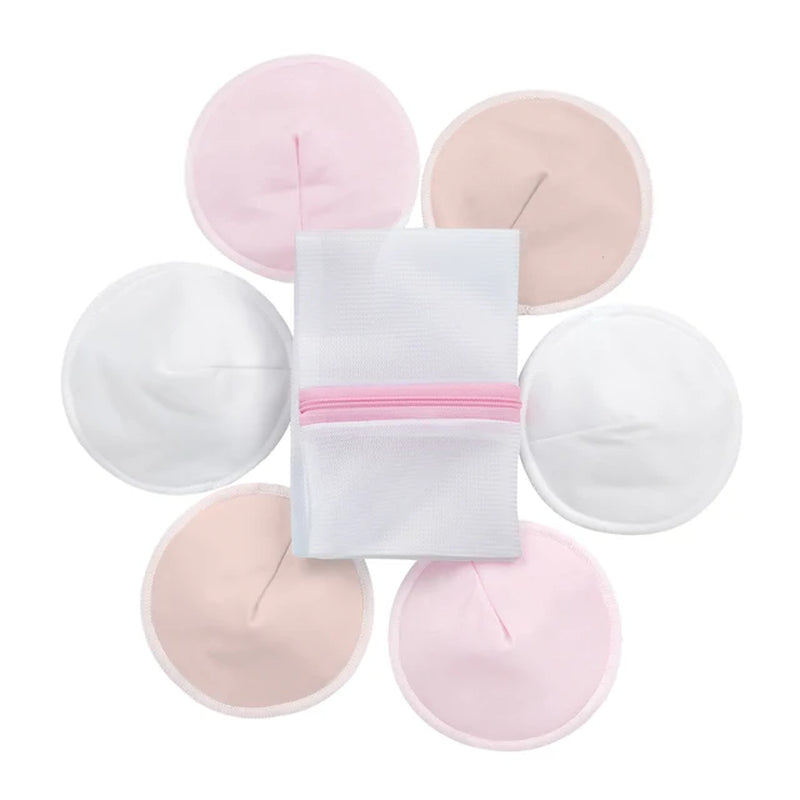 Organic Bamboo Nursing Breast Pads Reusable Nursing Pads Washable Breastfeeding Nipple Pad Nipplecovers for Breast Feeding