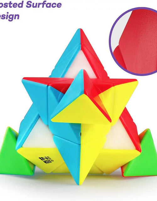 Load image into Gallery viewer, QYTOYS Qiming Pyramid Speed Cube Stickerless Triangle Cube 3X3 Puzzle
