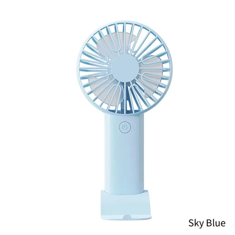 Mini Portable Fans Handheld USB Rechargeable Fan Mini Desktop Air Cooler Outdoor Fan Cooling Travel Hand Fans Ventilation Fan