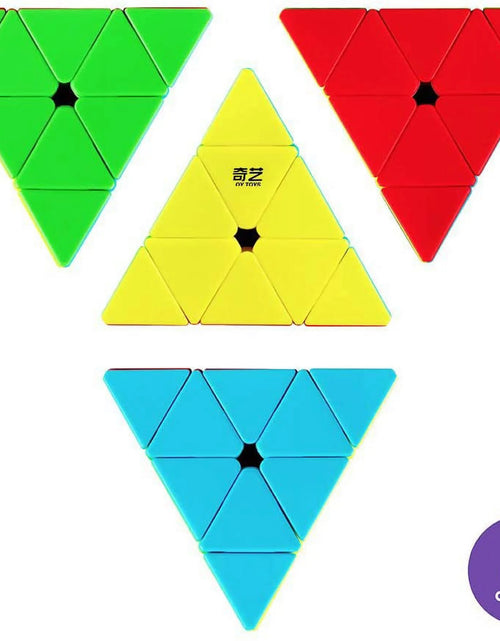 Load image into Gallery viewer, QYTOYS Qiming Pyramid Speed Cube Stickerless Triangle Cube 3X3 Puzzle
