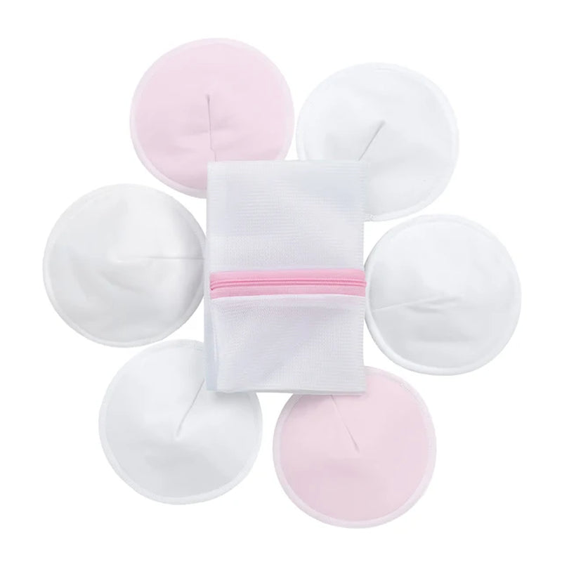 Organic Bamboo Nursing Breast Pads Reusable Nursing Pads Washable Breastfeeding Nipple Pad Nipplecovers for Breast Feeding