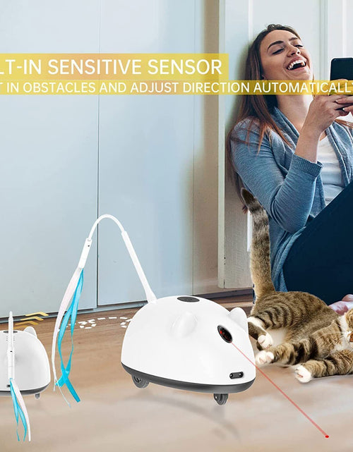 Load image into Gallery viewer, Interactive Cat Toys for Indoor Cats Electronic Cat Exercise Toys Cat Mouse Toys
