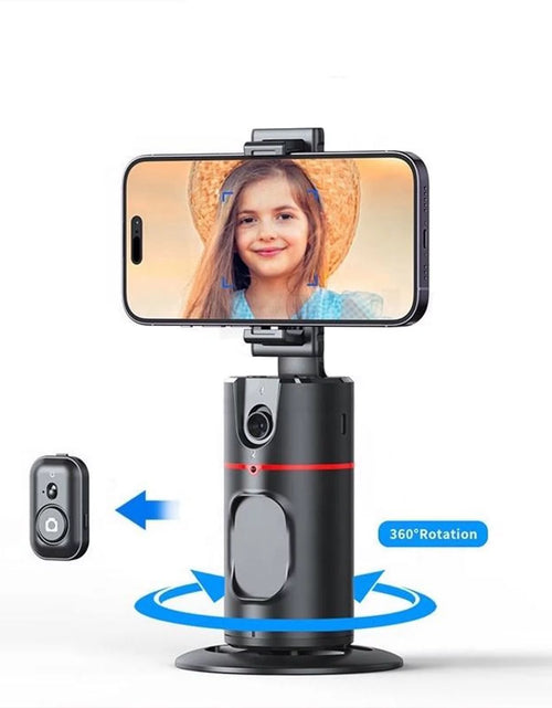 Load image into Gallery viewer, Auto Face Tracking Phone Holder Tripod, No App Required, 360° Rotation Smart Face Body Tracking Tripod Selfie Phone Camera Mount Cell Phone Stand for TIK Tok, Vlog, Live Streaming, Youtube Video
