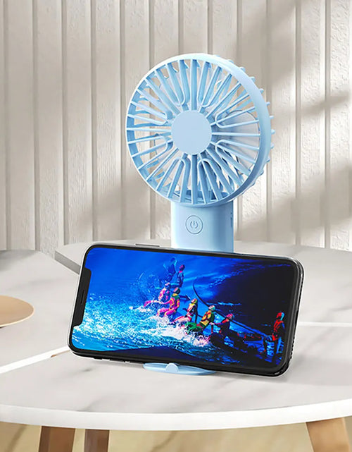 Load image into Gallery viewer, Mini Portable Fans Handheld USB Rechargeable Fan Mini Desktop Air Cooler Outdoor Fan Cooling Travel Hand Fans Ventilation Fan
