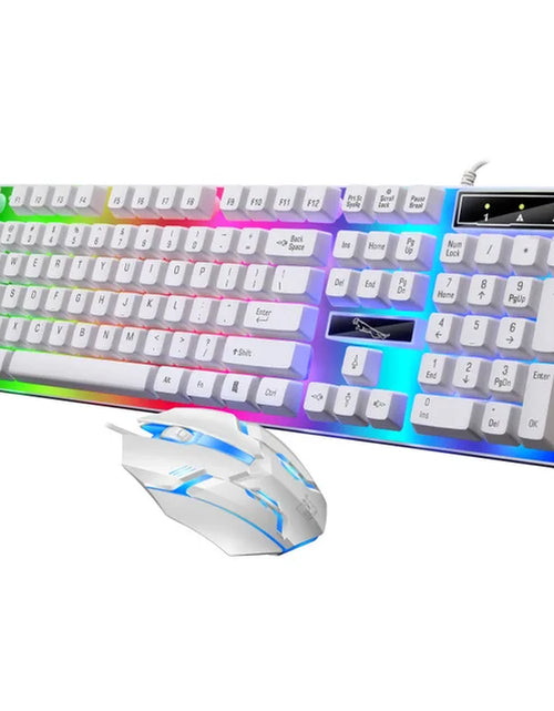 Load image into Gallery viewer, RGB Gaming Keyboard Gamer Keyboard and Mouse Kit Wired Mechanical Keyboard Gaming Keyboard and Mouse Combo for Windows PC Gamers
